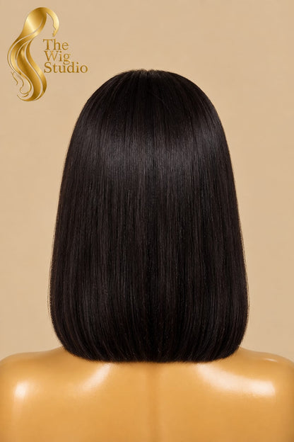 Frontal Bob Glueless Brazilian Human Hair Wig (8" - 14")