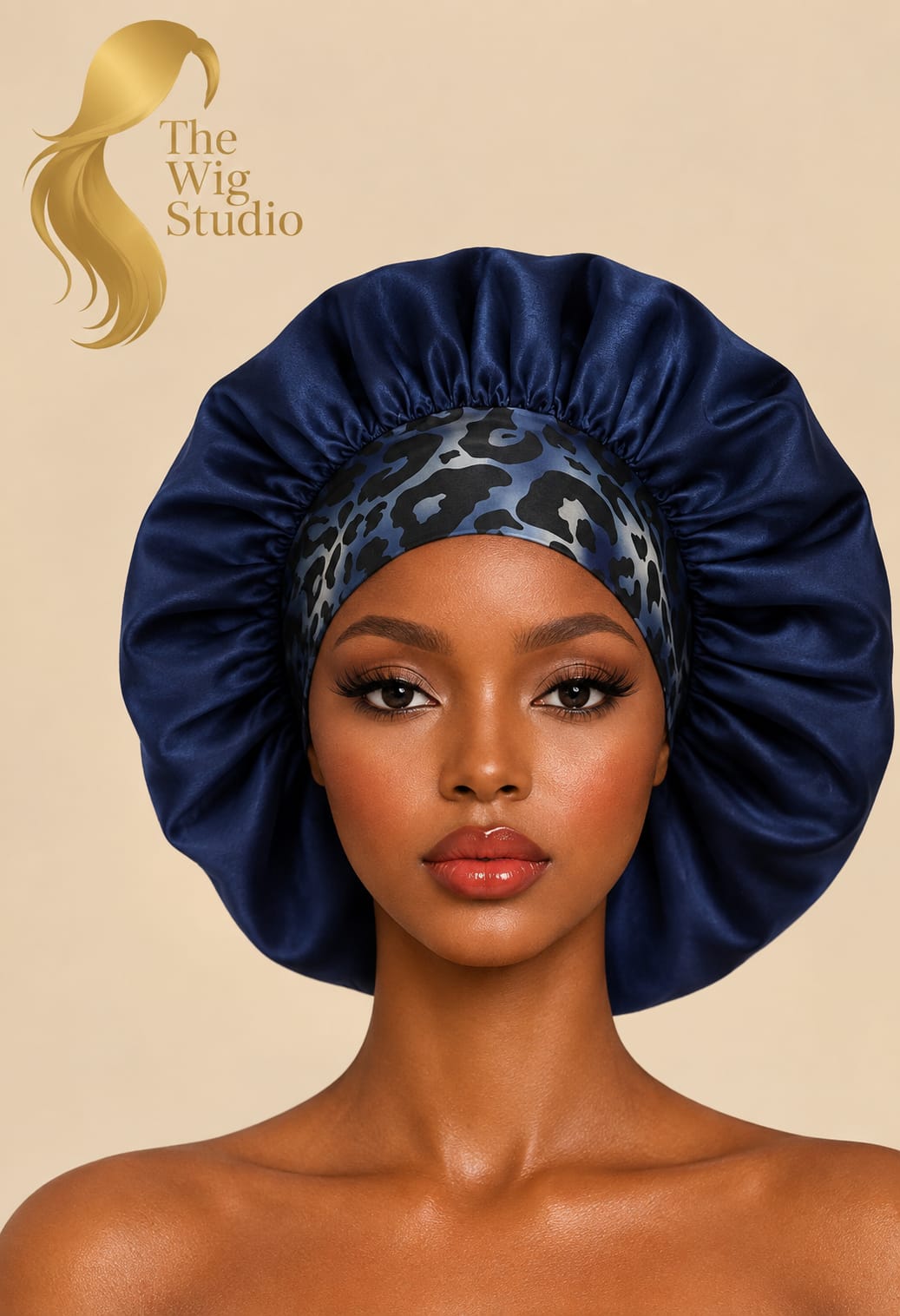 Leopard Print Silk Hair Bonnet