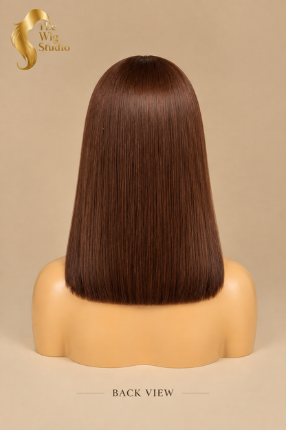 The Wig Studio™ Sleek Straight Bob Wig with Fringe