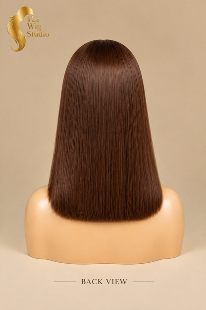 The Wig Studio™ Sleek Straight Bob Wig with Fringe